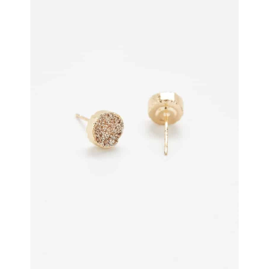 Champagne Druzy Studs