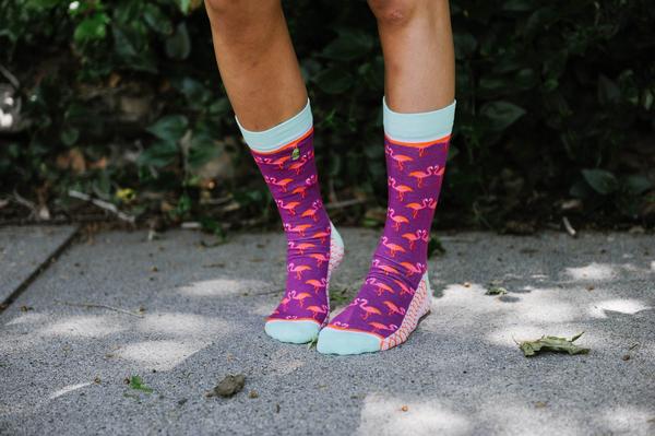 Flirty Flamingo Crew Socks