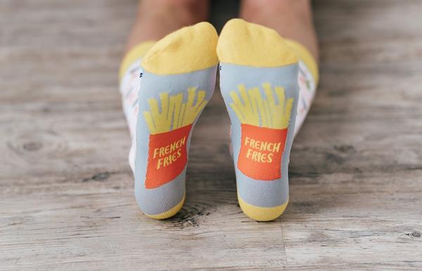 French Gulls and Sea Fries Crew Socks