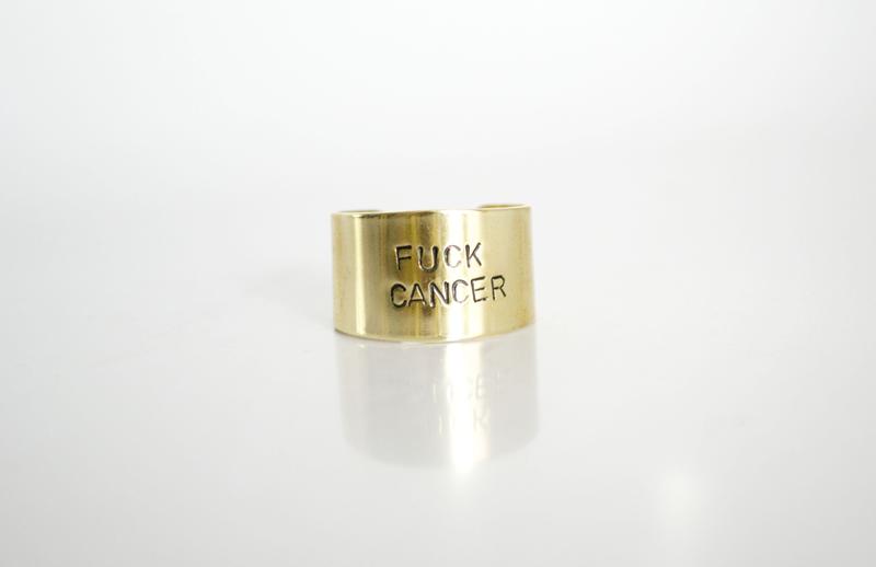 Fuck Cancer Brass Ring