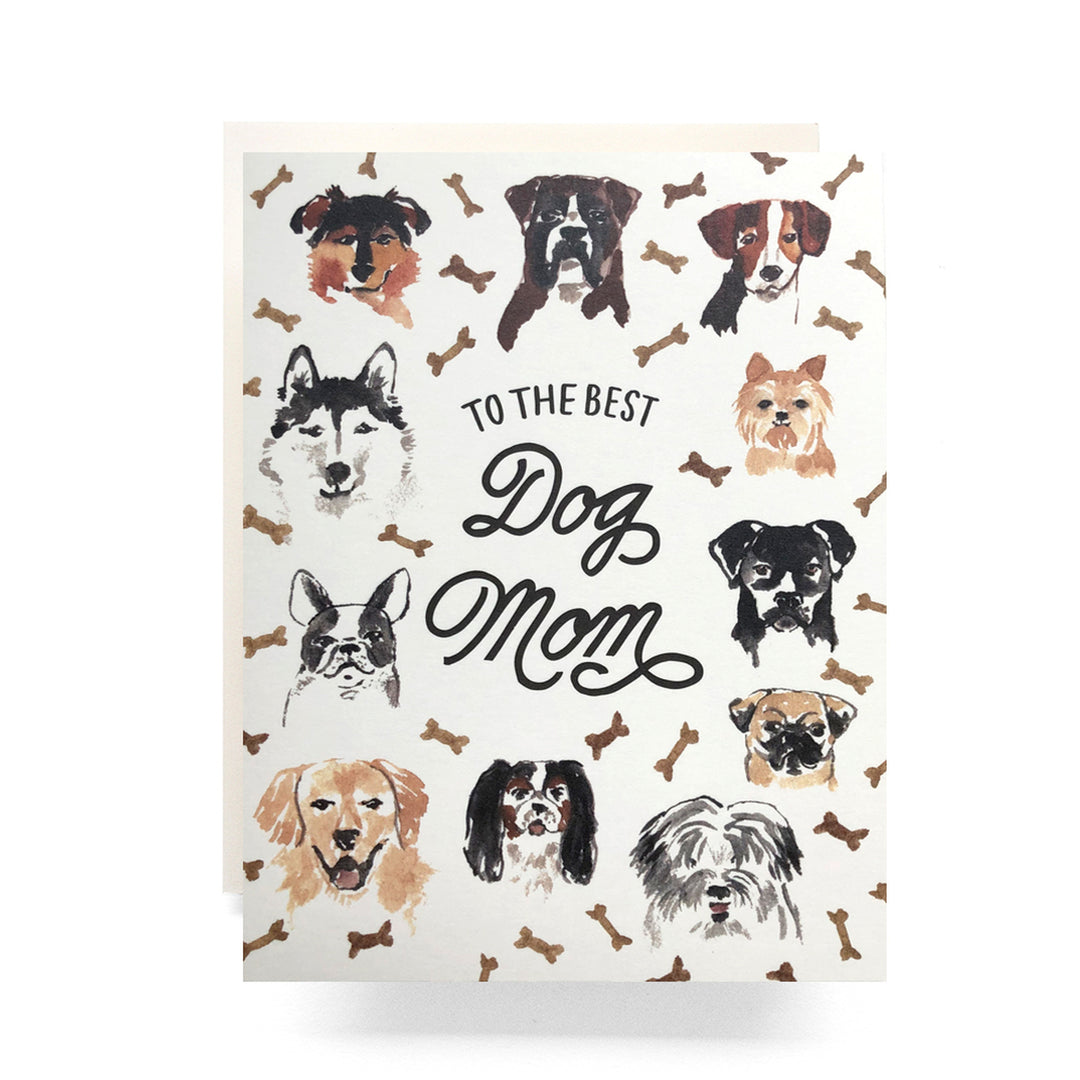 Best Dog Mom Greeting Card