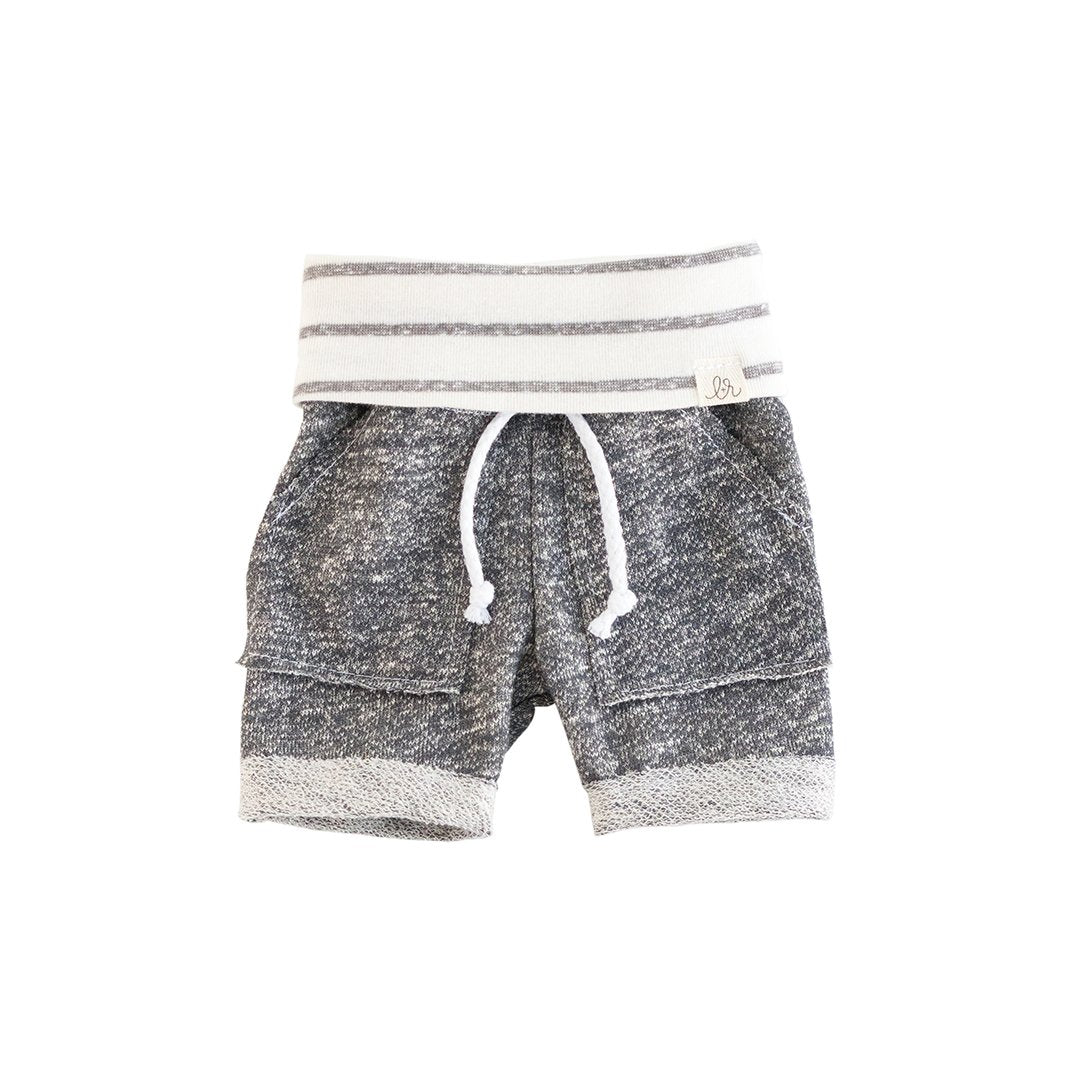Gray and Coastal Stripe Shorts
