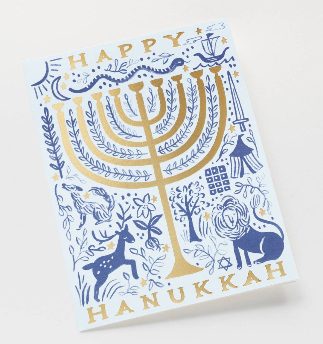 Twelve Tribes Menorah Card