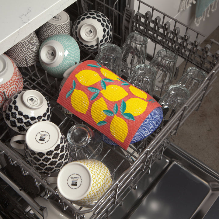 Lemons Swedish Dishcloth
