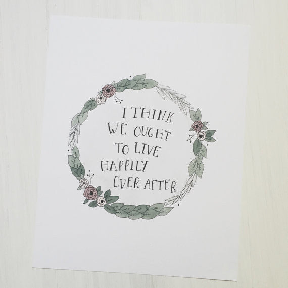 Happily Ever After 8x10 Art Print