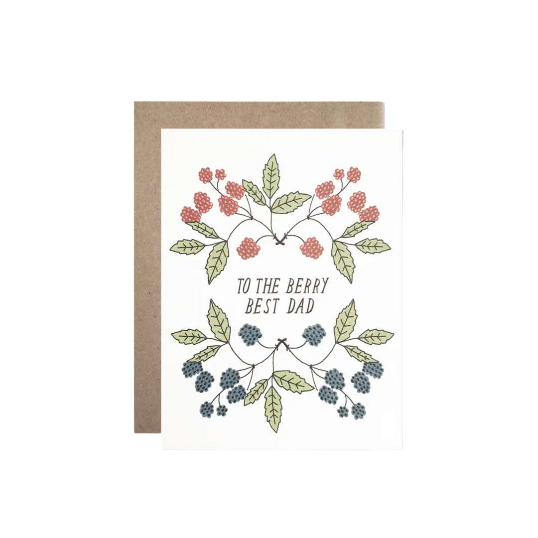Berry Best Dad Father's Day Greeting Card