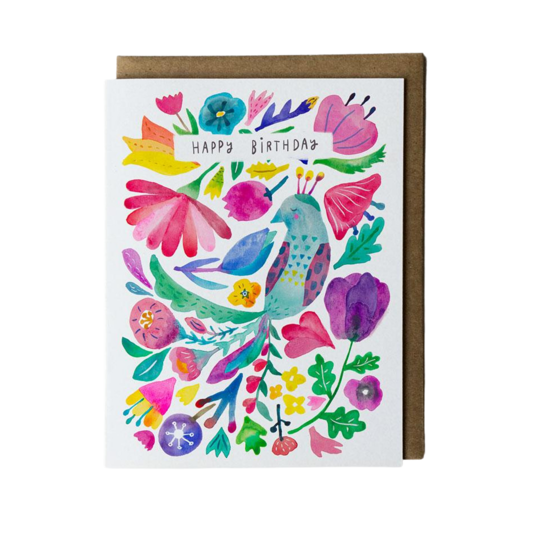 Peacock Birthday Card