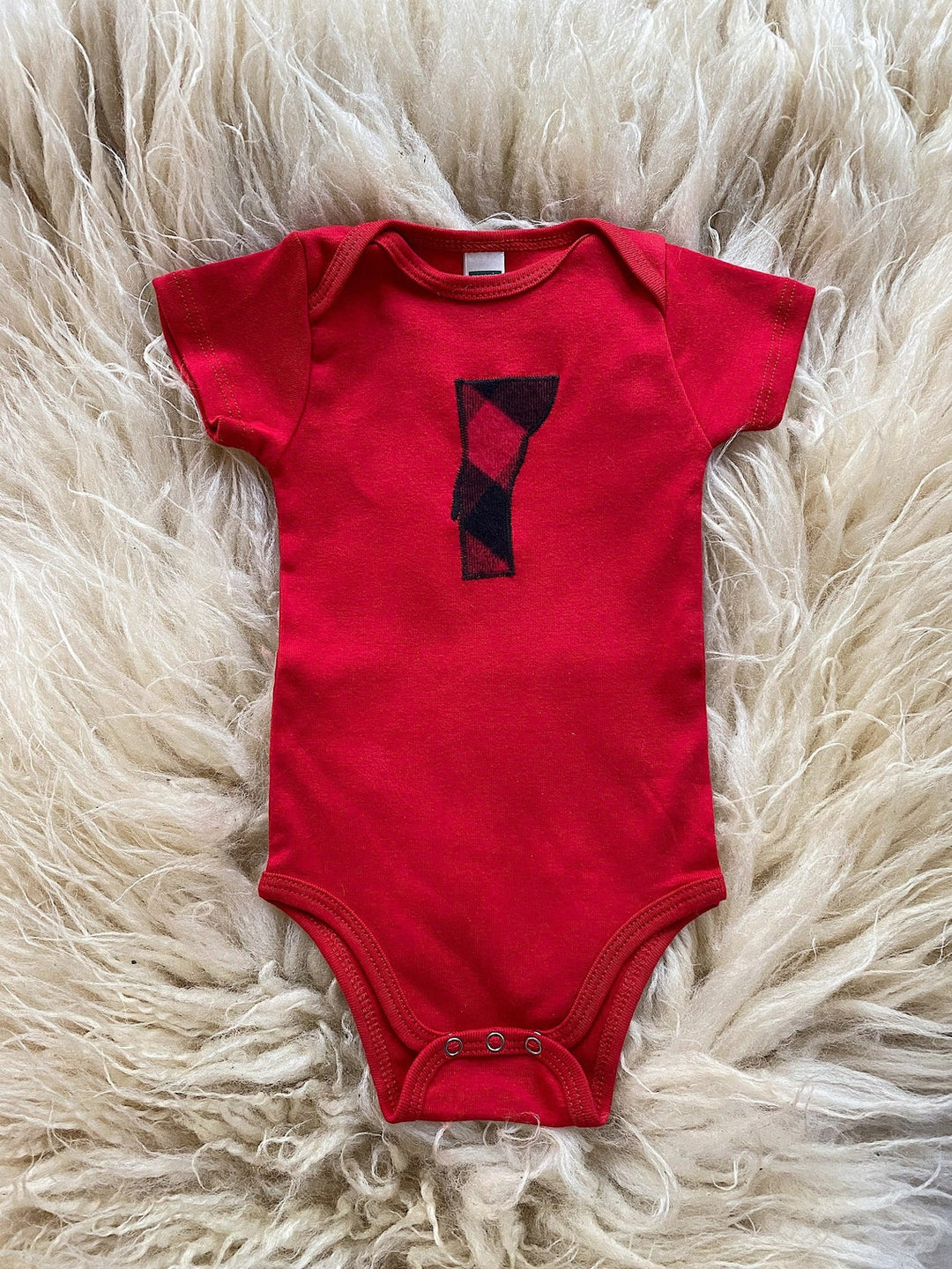 Vermont Red Flannel Onesie