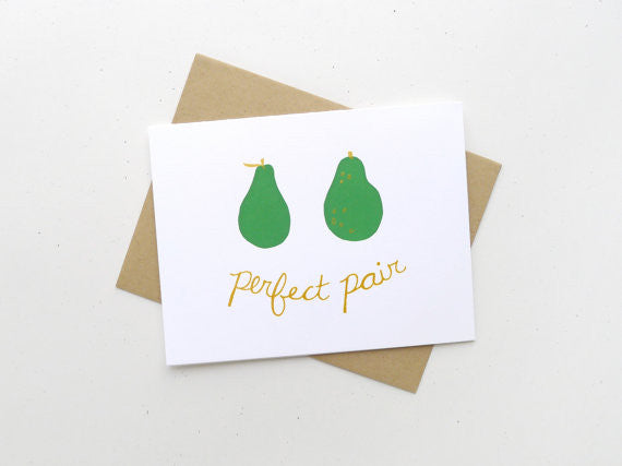 Perfect Pair Wedding Card // by Middle Dune