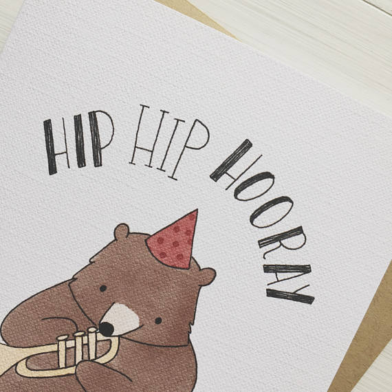 Hip Hip Hooray Greeting Card