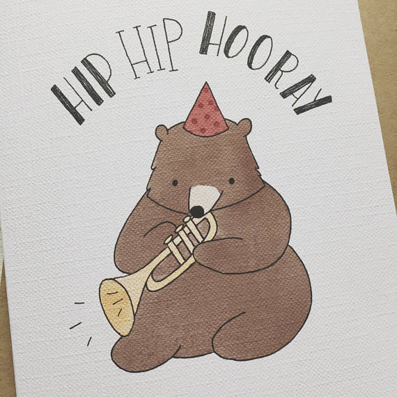 Hip Hip Hooray Greeting Card