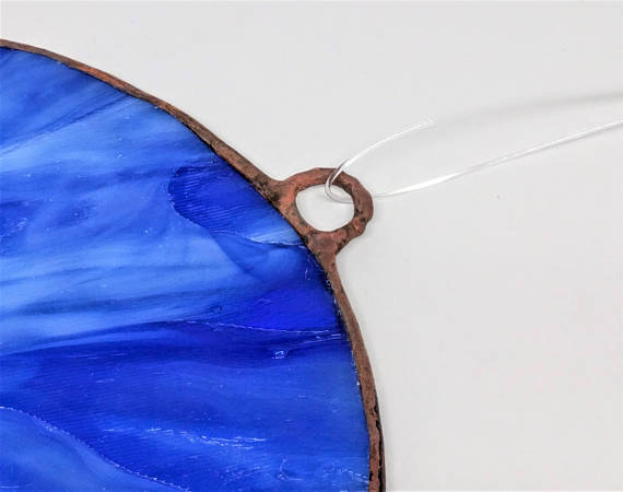 Stained Glass Crescent Moon
