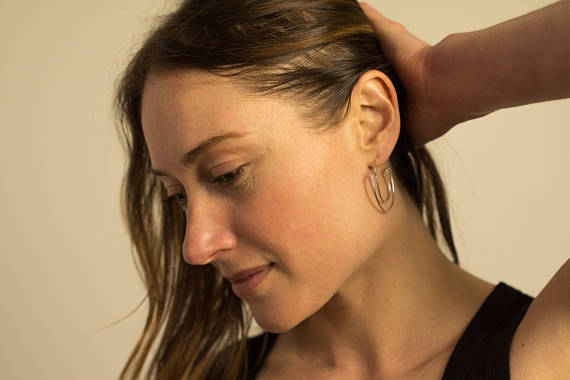 Elena Brass Earrings