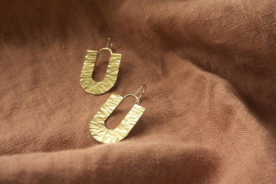 Leola Brass Earrings