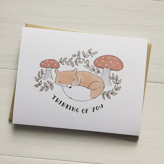 Thinking of You Fox Greeting Card Box Set