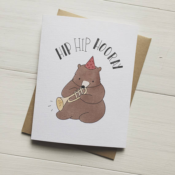 Hip Hip Hooray Greeting Card
