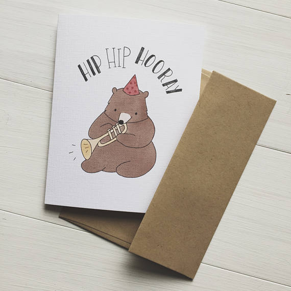 Hip Hip Hooray Greeting Card
