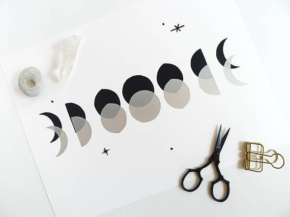 Moon Phase Print // by Middle Dune