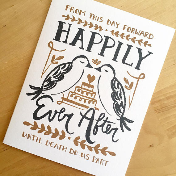 Happily Ever After Love Birds - Card