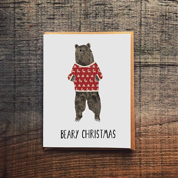Beary Christmas Greeting Card
