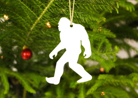 Bigfoot Yeti Sasquatch Metal Ornament