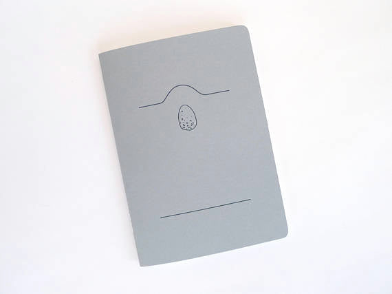 Egg Letterpress Notebook // by Middle Dune