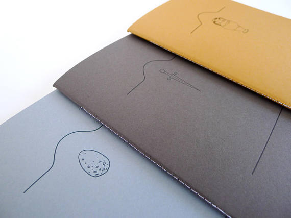 Egg Letterpress Notebook // by Middle Dune