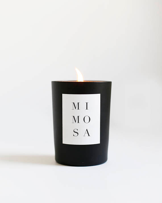 Mimosa Noir Black Matte Luxury Candle