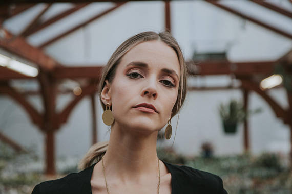 Dillan Brass Earrings