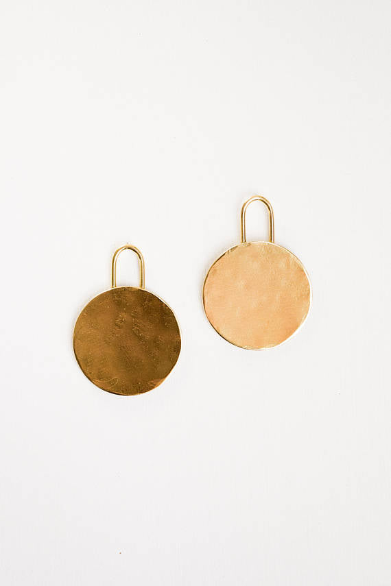 Mini Dillan Brass Earrings