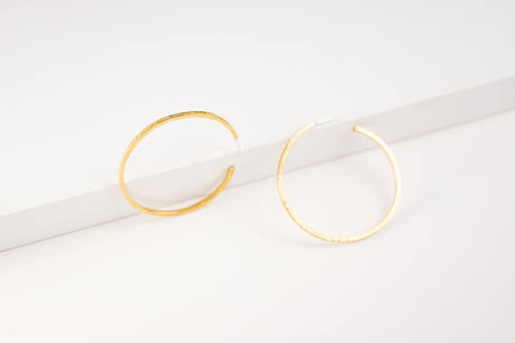 Kye Brass Hoop Earrings