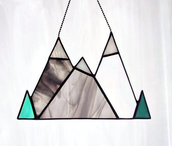 Stained Glass Mountain Range