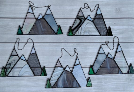 Stained Glass Mountain Range
