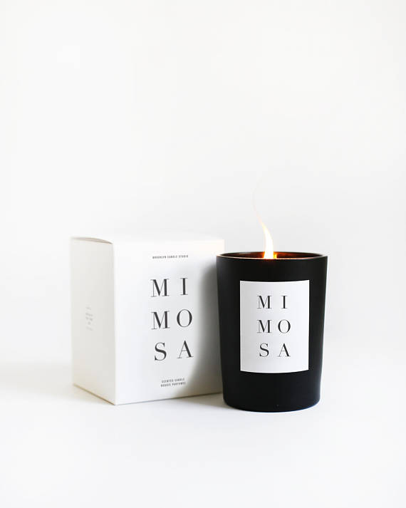 Mimosa Noir Black Matte Luxury Candle