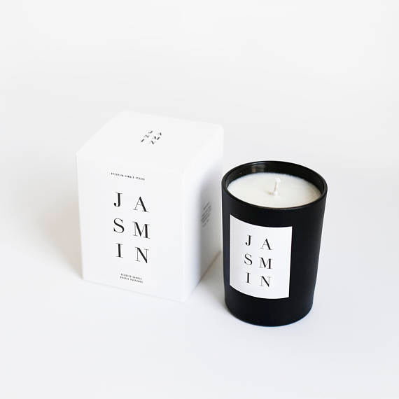 Jasmin Noir Black Matte Luxury Candle