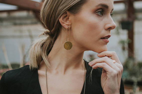 Torrance Brass Earrings
