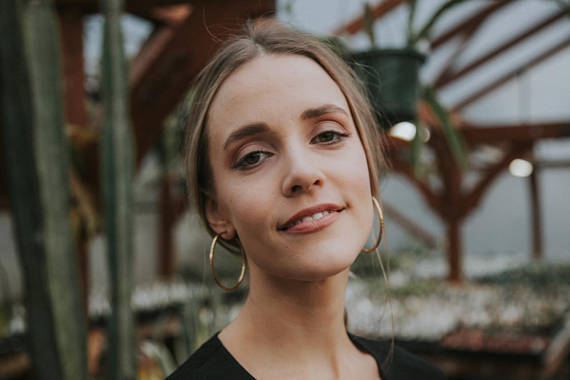 Kye Brass Hoop Earrings