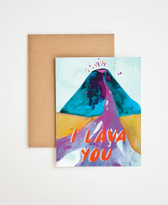 I Lava You Greeting Card