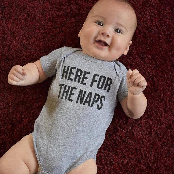 Here For The Naps Onesie