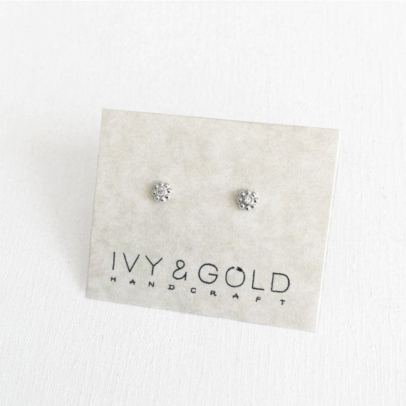 Mini Bali Sparkle Earrings - Sterling Silver*