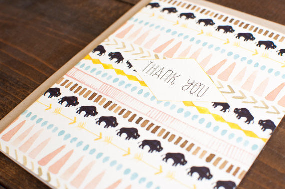 Thank You Southwestern Greeting Card