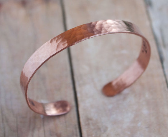 Wherever You Go, Go With All Your Heart Copper Cuff Bracelet