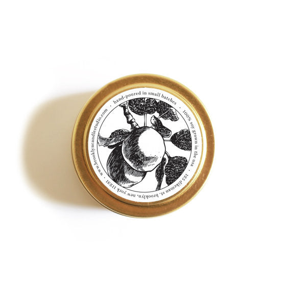Spiked Apple Cider Gold Tin Travel Candle