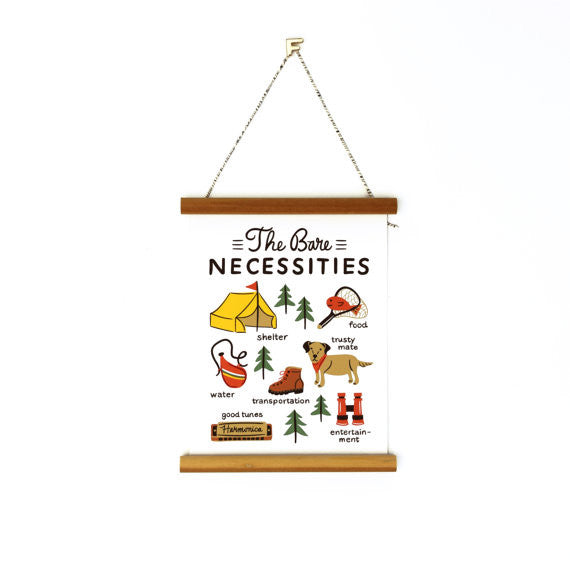Bare Necessities 6x8" Canvas Banner