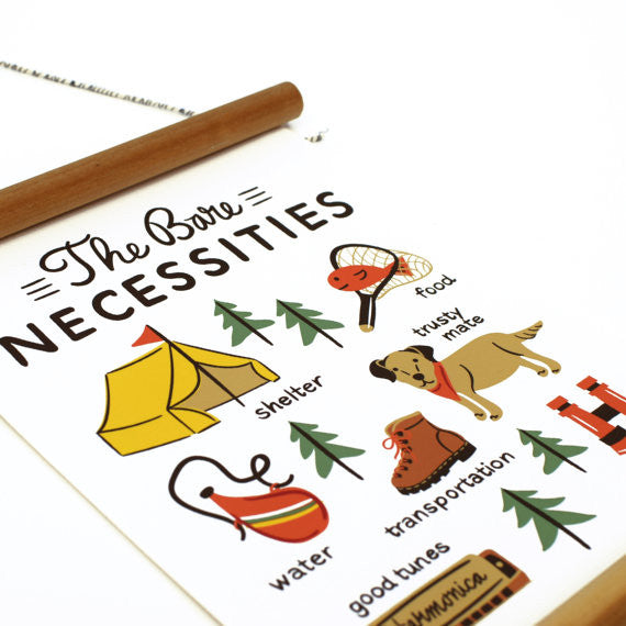 Bare Necessities 6x8" Canvas Banner