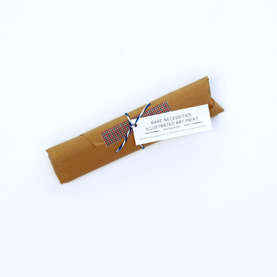 Bare Necessities 6x8" Canvas Banner