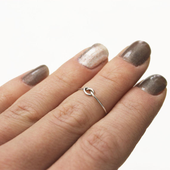 Forget Me Knot Ring - Sterling Silver