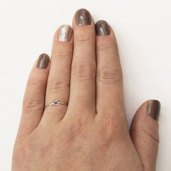 Forget Me Knot Ring - Sterling Silver