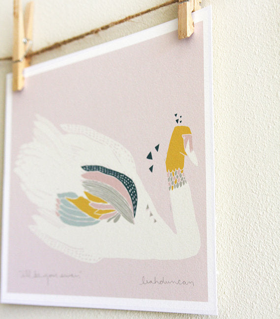 I'll Be Your Swan Print 8x10