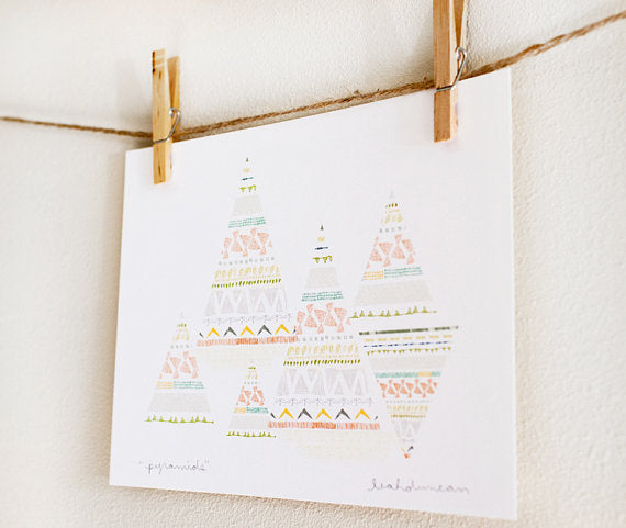 Pyramids Print 8x10